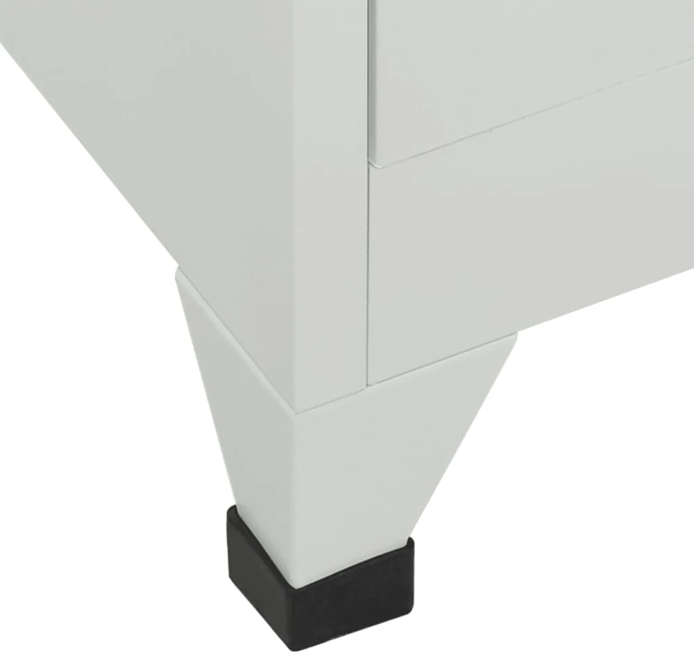 Persirengimo spintelė, 6 skyrių, plieninė, 90x45x180 cm, pilka