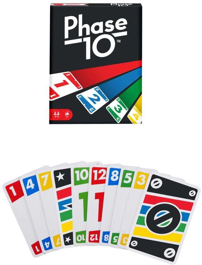 Mattel PHASE 10 - sutampančių kortų žaidimas