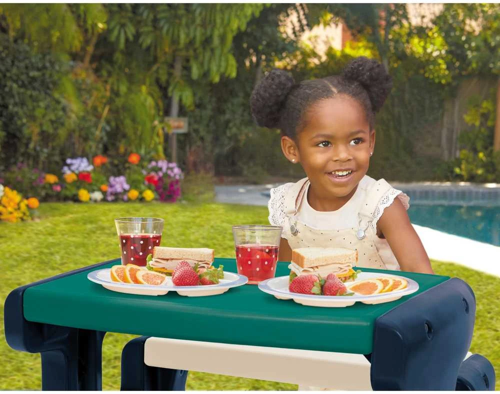 Little Tikes Vaikų Picnic Stalas Mėlynas-Zalias