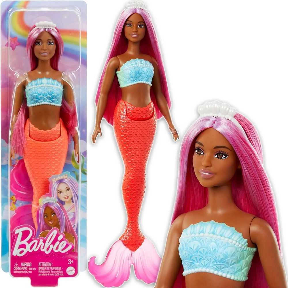 Mattel Rožinė Barbie Siren Doll Rožinė Hair HRR04