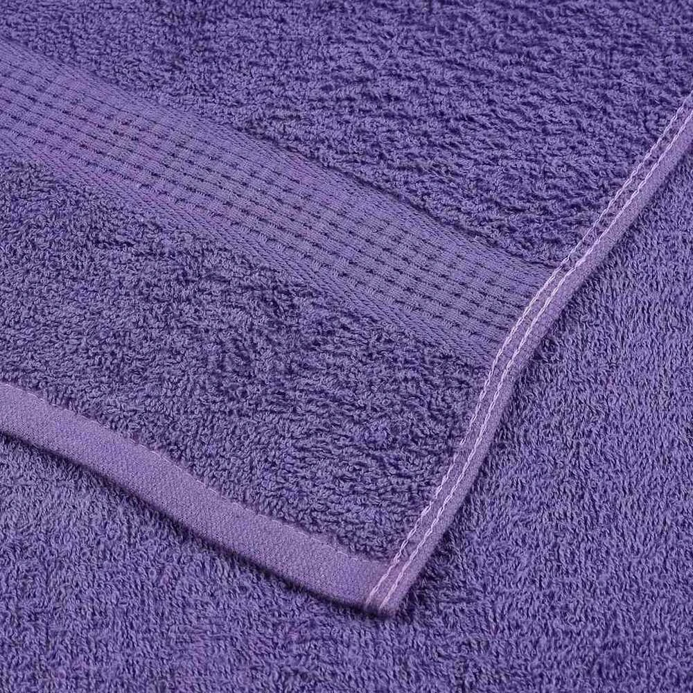 Rankšluostis Saunos rankšluosčiai, 10vnt., violetiniai, 80x200 cm, medvilnė