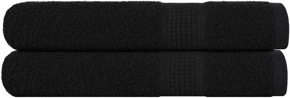Rankšluostis Pirties rankšluosčiai, FROGN, 2 vnt., juodi, 80x200 cm, 360 g/m²