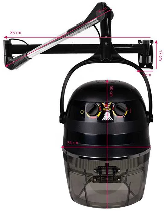Activeshop Stacionarus plaukų džiovintuvas Gabbiano 1600A Hang 1 Speed Juodas