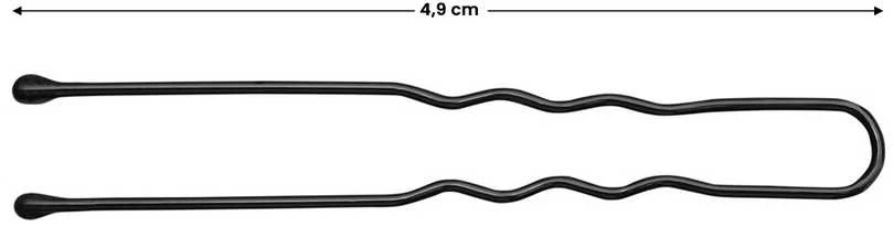 Activeshop Plaukų suktukai E-63 150 vnt. 4,9 cm juodos spalvos