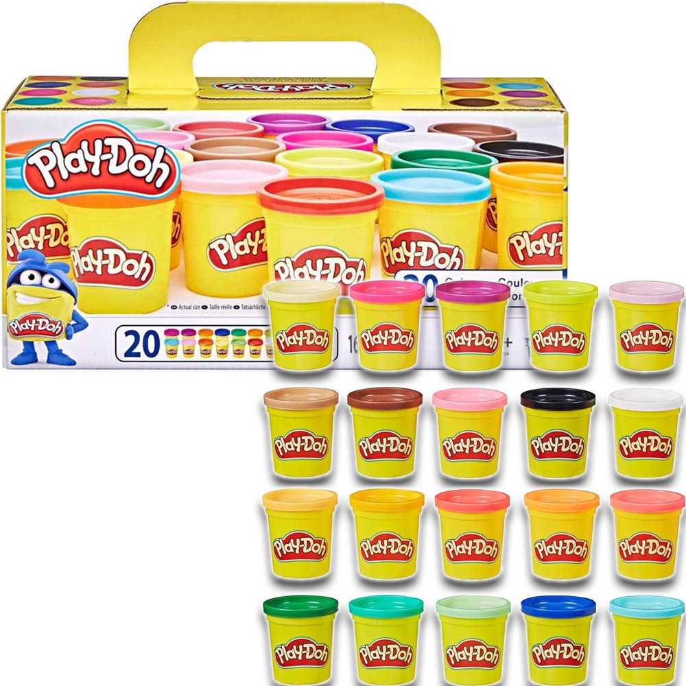 Plastelininio modeliavimo priemonių rinkinys vaikams Play-Doh, 20 spalvų