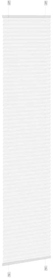 Plisuota žaliuze balta 40x200 cm audinio plotis 39,4 cm