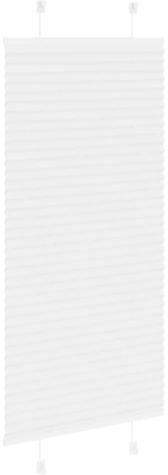 plisuota žaliuze balta 55x100 cm audinio plotis 54,4 cm