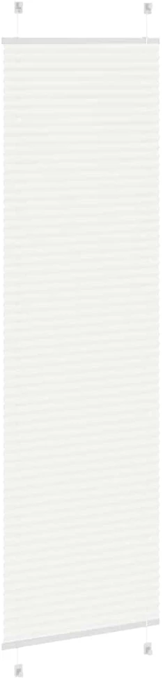 plisuota žaliuze balta 55x200 cm audinio plotis 54,4 cm