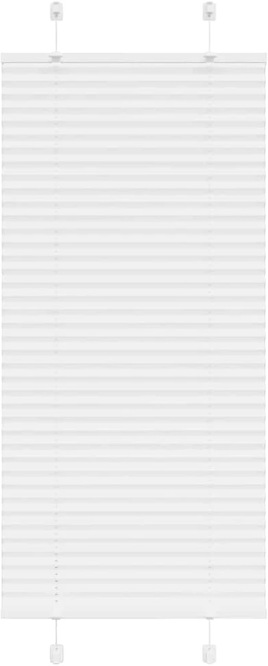 Plisuota žaliuze balta 60x100 cm audinio plotis 59,4 cm