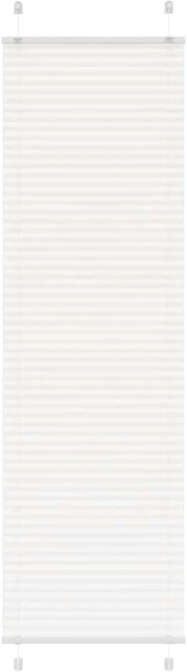 plisuota žaliuze balta 60x200 cm audinio plotis 59,4 cm