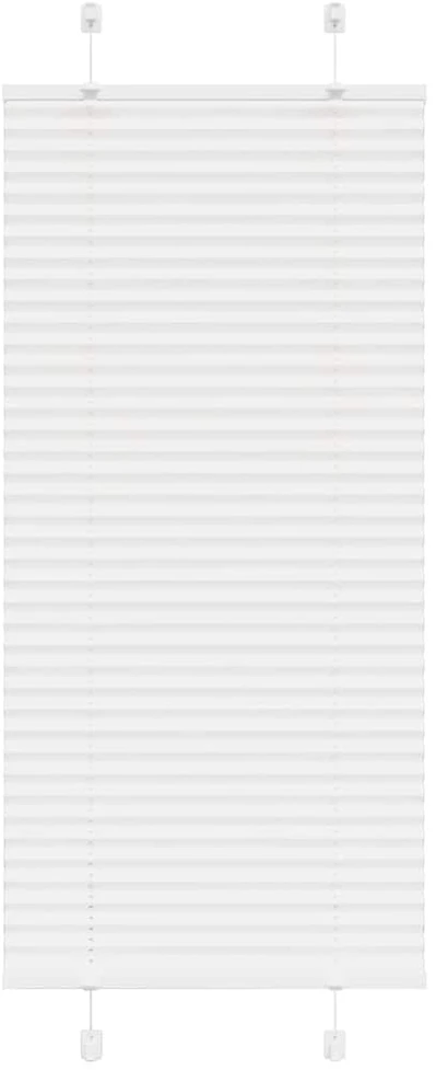 Plisuota žaliuze balta 65x150 cm audinio plotis 64,4 cm