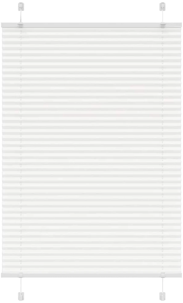 plisuota žaliuze balta 85x100 cm audinio plotis 84,4 cm