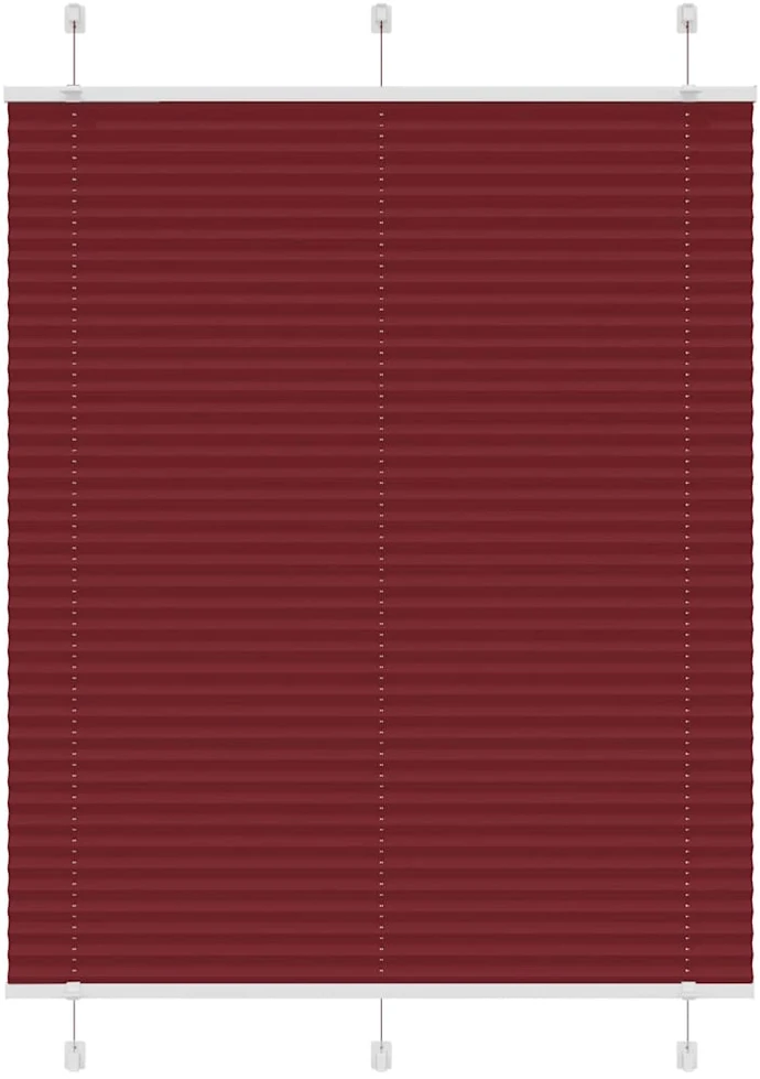 Plisuota žaliuze Bordo raudona 105x150 cm Audinio plotis