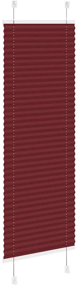 Plisuota žaliuze Bordo raudona 40x150 cm Audinio plotis 39,4 cm