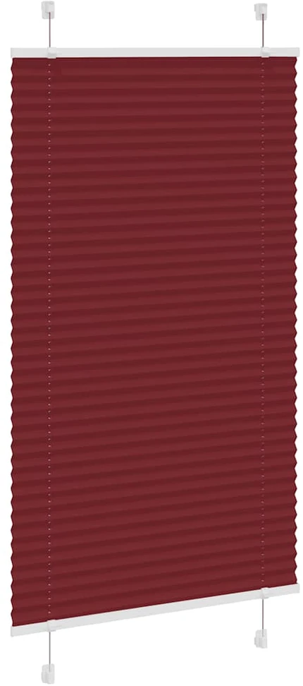 Plisuota žaliuze Bordo raudona 70x150 cm Audinio plotis 69,4 cm