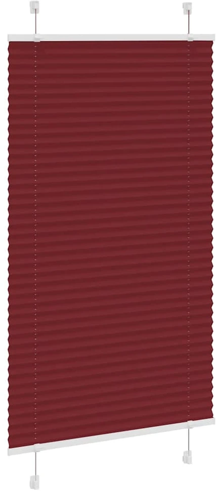 Plisuota žaliuze Bordo raudona 75x150 cm Audinio plotis 74,4 cm