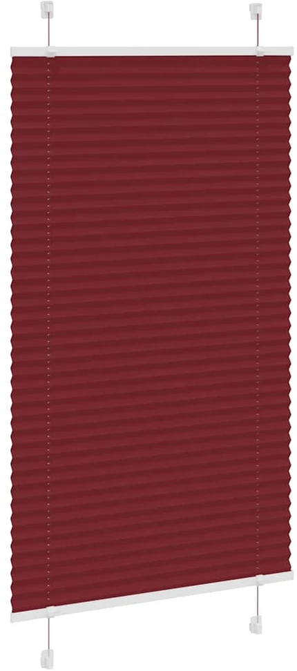 Plisuota žaliuze Bordo raudona 80x150 cm Audinio plotis 79,4 cm