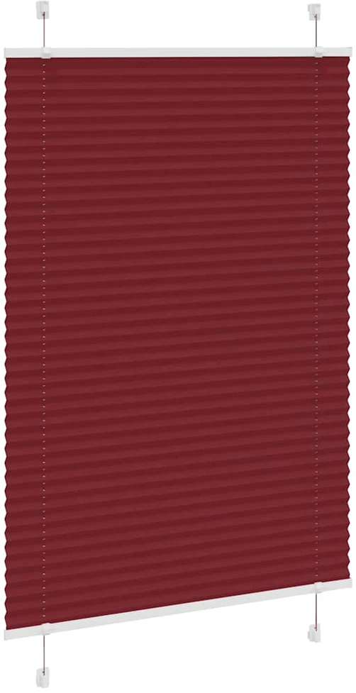 Plisuota žaliuze Bordo raudona 85x150 cm Audinio plotis 84,4 cm