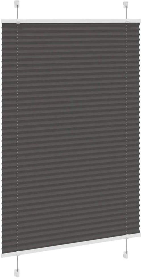Plisuota žaliuze juoda 100x150 cm audinio plotis 99,4 cm
