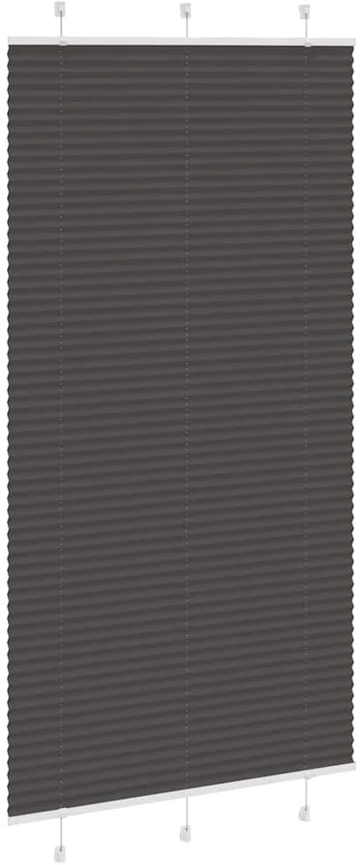 Plisuota žaliuze juoda 110x200 cm audinio plotis 109,4 cm