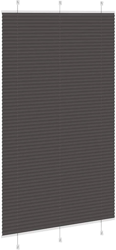 Plisuota žaliuze juoda 115x200 cm audinio plotis 114,4 cm