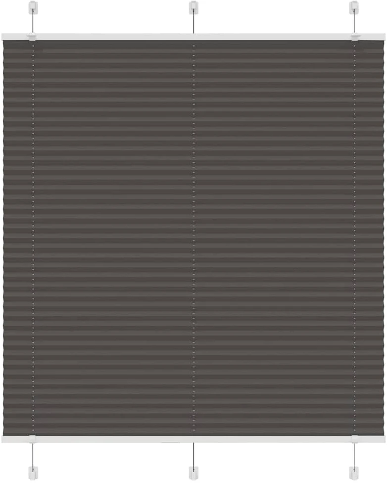 plisuota žaliuze juoda 120x100 cm audinio plotis 119,4 cm