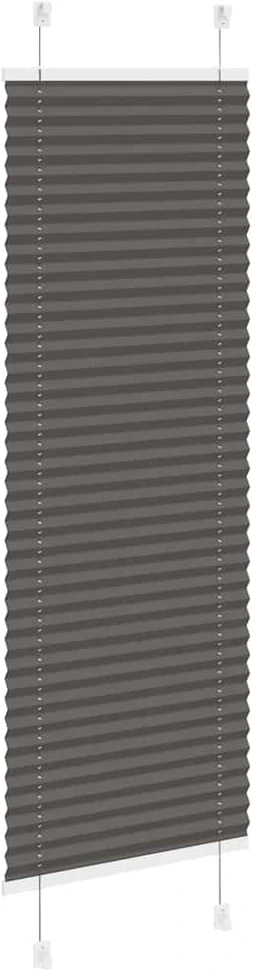Plisuota žaliuze juoda 40x100 cm audinio plotis 39,4 cm