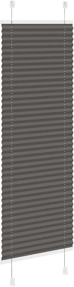 Plisuota žaliuze juoda 50x100 cm audinio plotis 49,4 cm