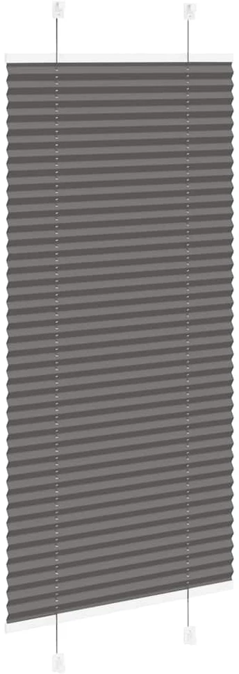 Plisuota žaliuze juoda 60x100 cm audinio plotis 59,4 cm