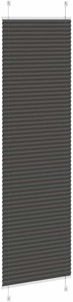 Plisuota žaliuze juoda 60x200 cm audinio plotis 59,4 cm