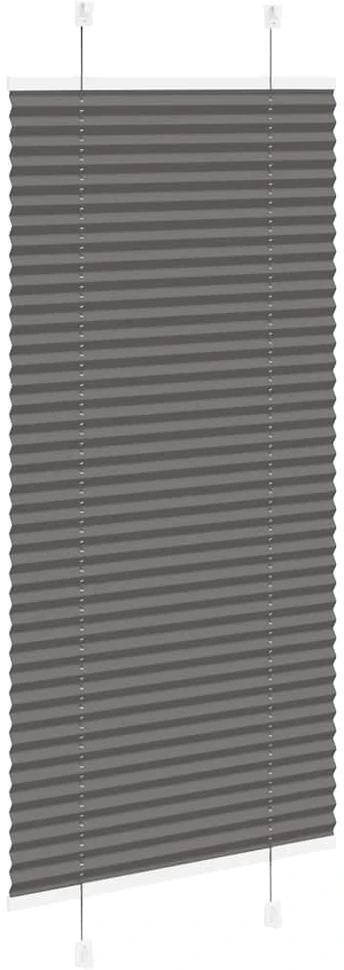 Plisuota žaliuze juoda 65x100 cm audinio plotis 64,4 cm