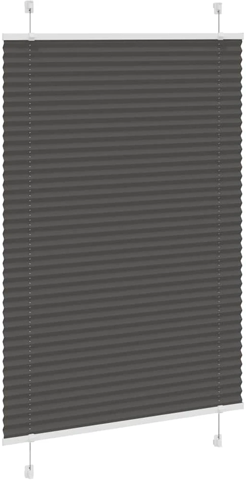 Plisuota žaliuze juoda 90x150 cm audinio plotis 89,4 cm