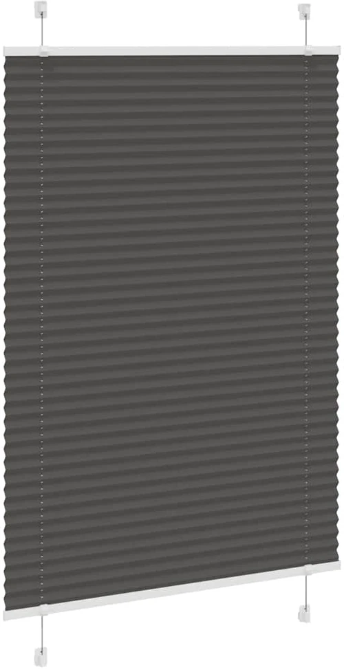Plisuota žaliuze juoda 95x100 cm audinio plotis 94,4 cm