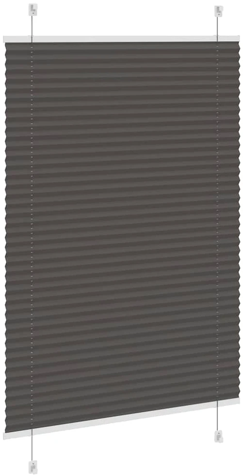 Plisuota žaliuze juoda 95x150 cm audinio plotis 94,4 cm