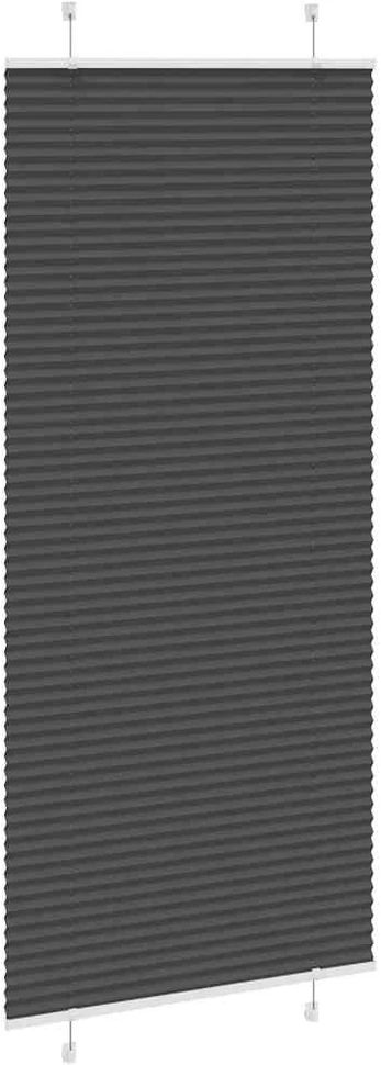 Plisuota žaliuze juoda 95x200 cm audinio plotis 94,4 cm