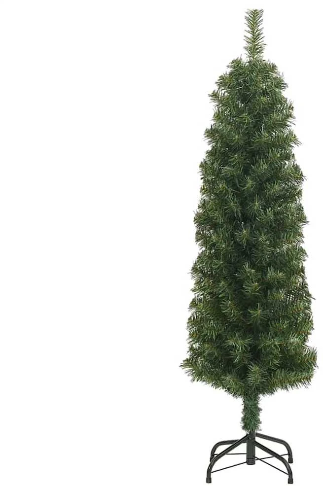 Plona dirbtinė Kalėdų eglutė su stovu, žalia, 150cm, PVC