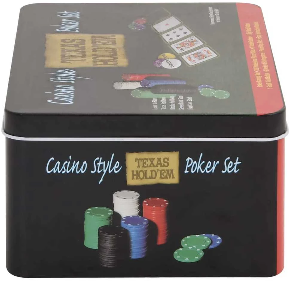 Pokerio žetonų rinkinys, 200vnt., 4g