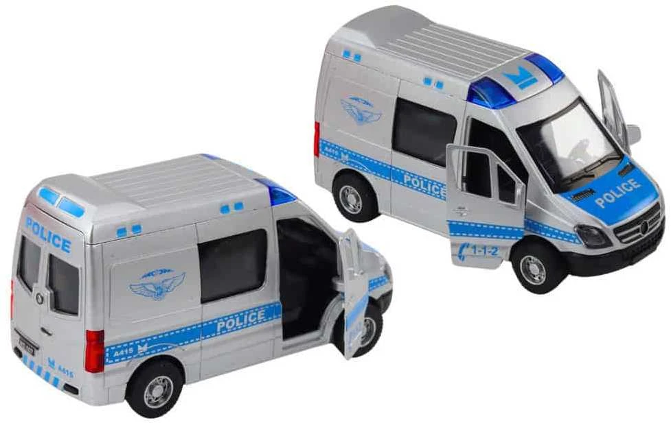 Lean Toys 1:32 Policijos Automobilis su Šviesomis ir Garsais