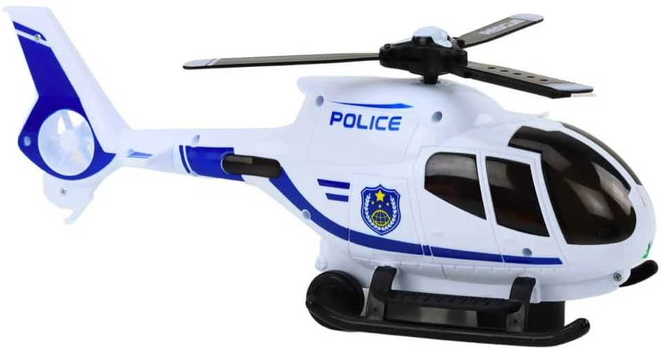 Lean Toys Policijos sraigtasparnis su šviesomis ir garsais
