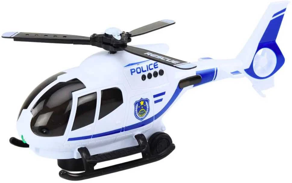 Lean Toys Policijos sraigtasparnis su šviesomis ir garsais