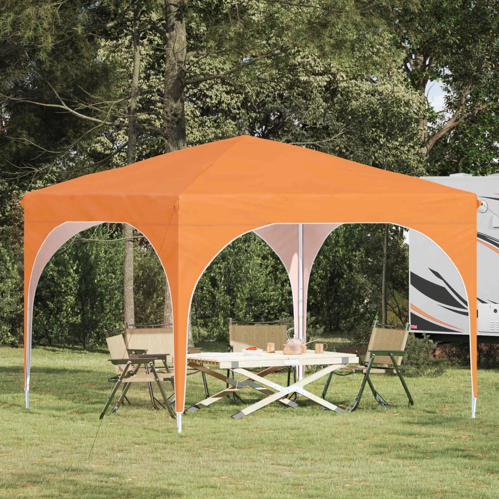 Pop-up šventinis palapinė 290 x 290 x 245 cm Oranžinė