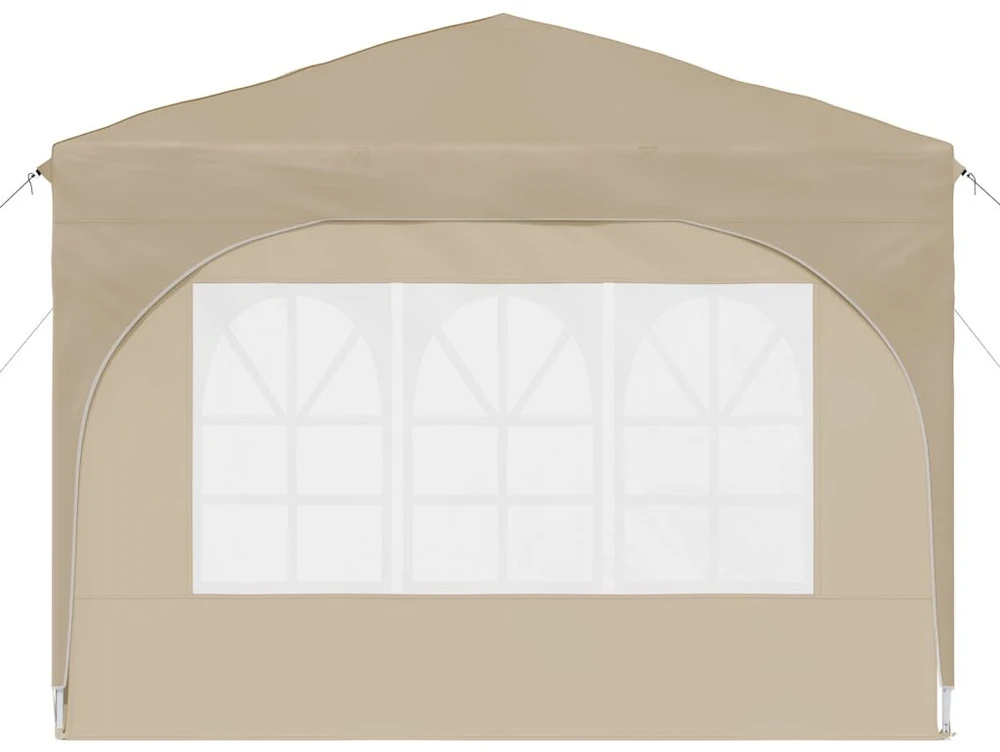 Pop-up šventinis palapinė 290 x 290 x 245 cm Kreminė