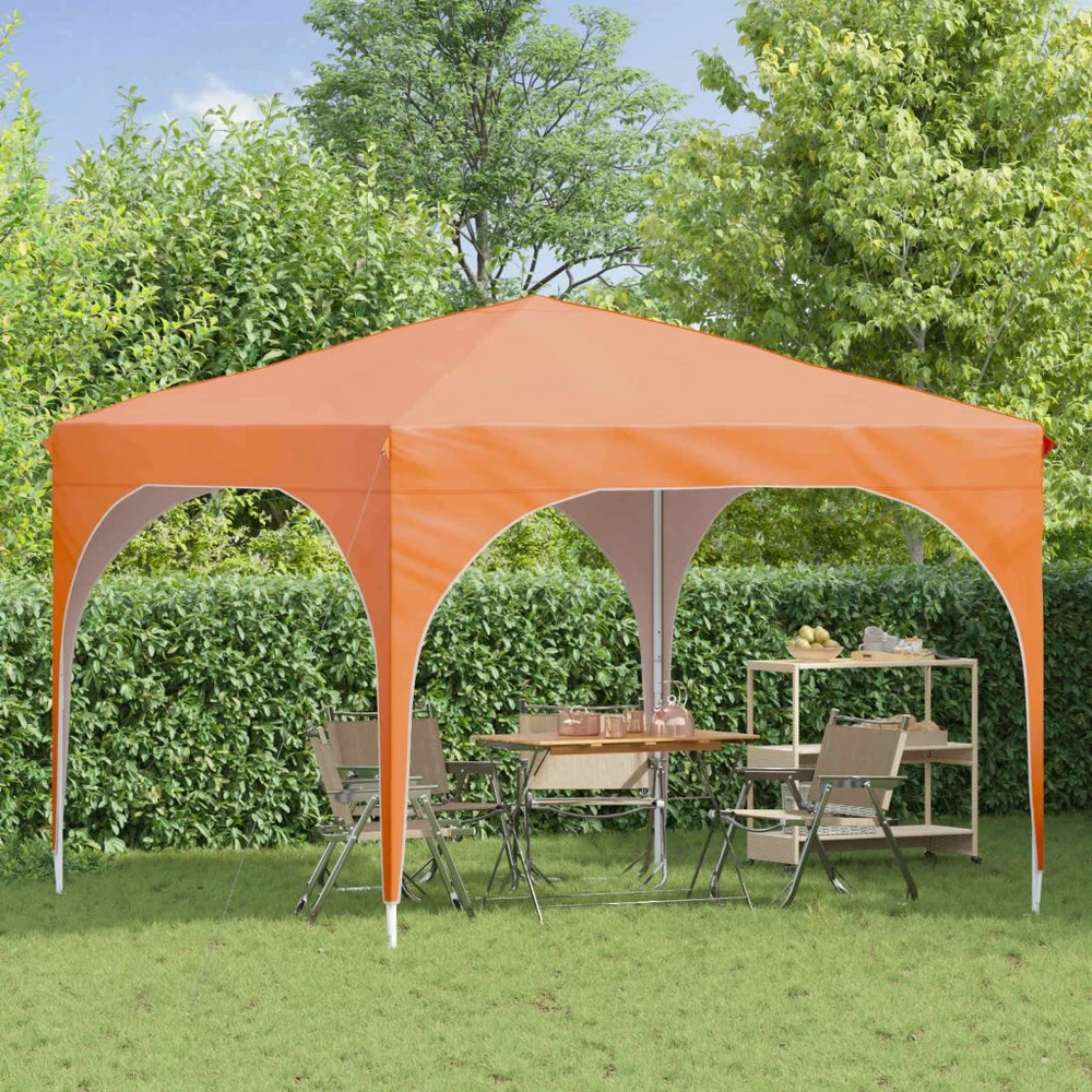 Pop-up šventinis palapinė 290 x 290 x 245 cm Oranžinė