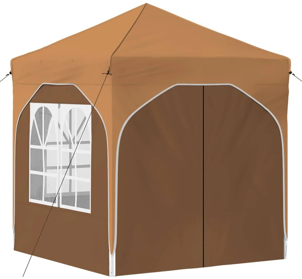 Pop-up šventinis palapinė 192 x 192 x 245 cm Smėlio
