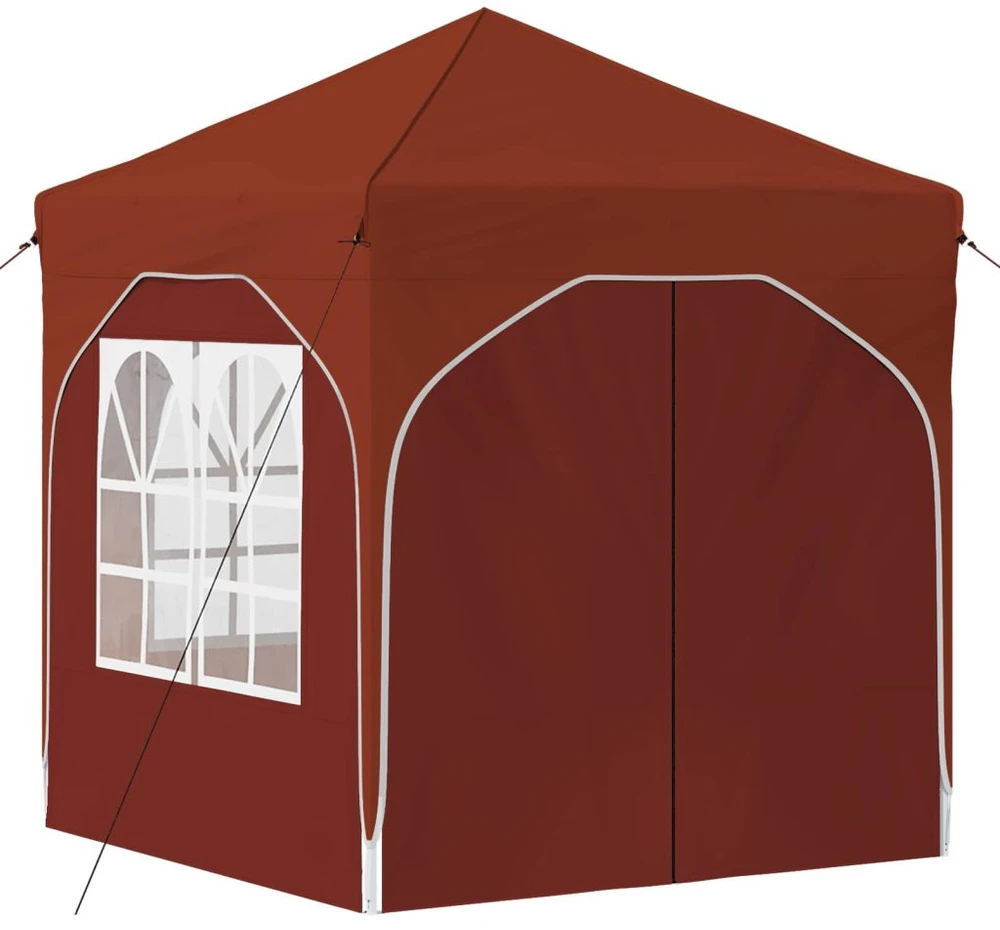 Pop-up šventinis palapinė 192 x 192 x 245 cm Terakotos