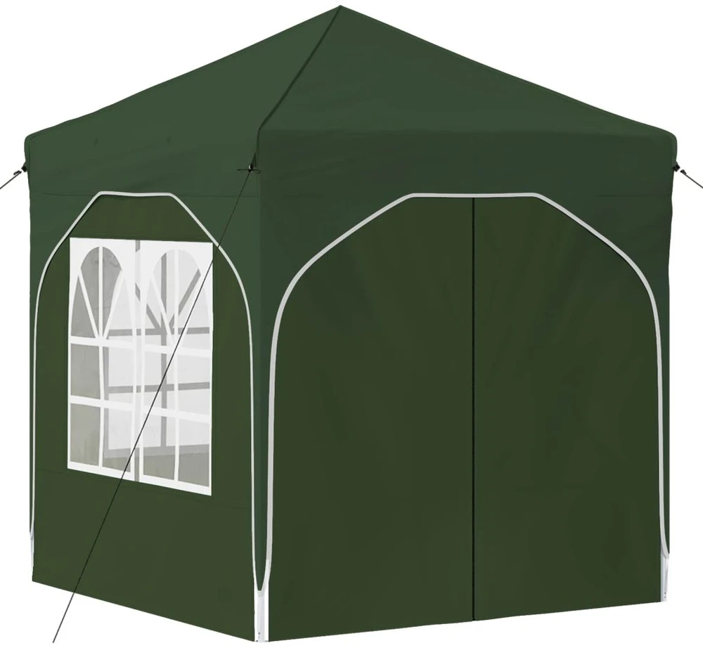 Pop-up šventinis palapinė 192 x 192 x 245 cm Žalia