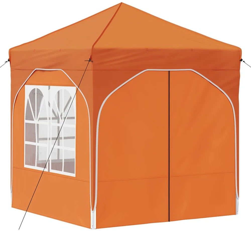 Pop-up šventinis palapinė 192 x 192 x 245 cm Oranžinė