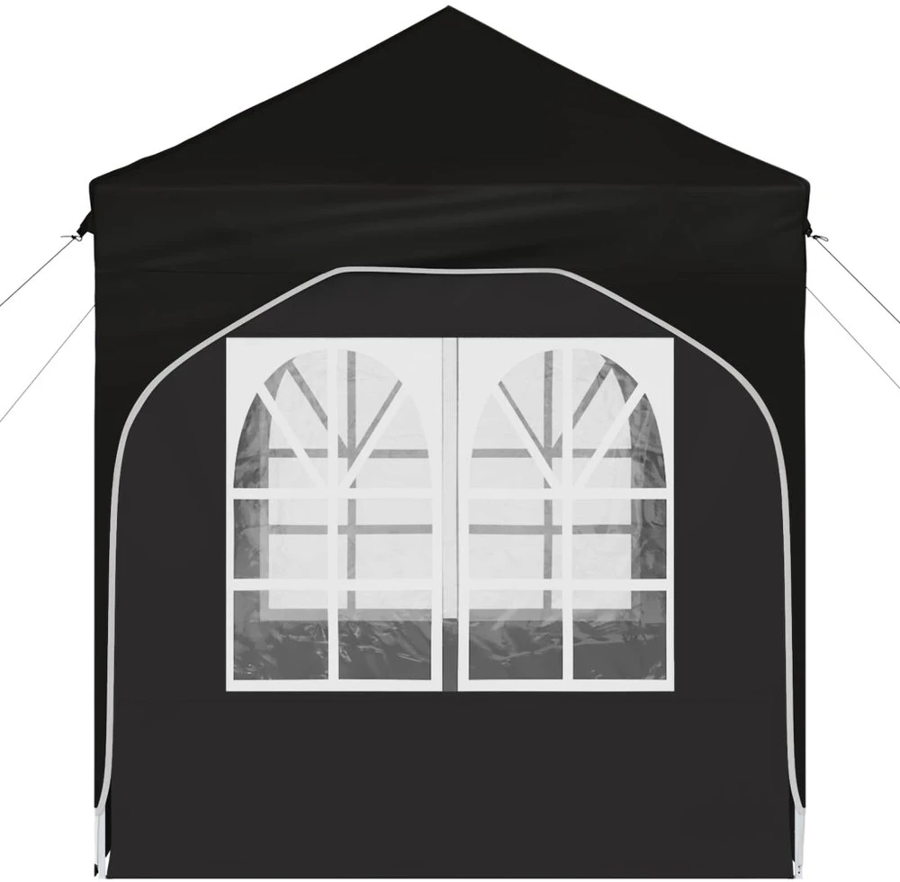 Pop-up šventinis palapinė 192 x 192 x 245 cm Juoda