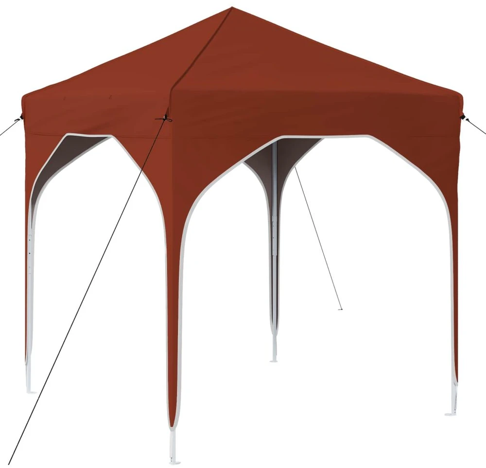Pop-up šventinis palapinė 194 x 194 x 245 cm Terakotos