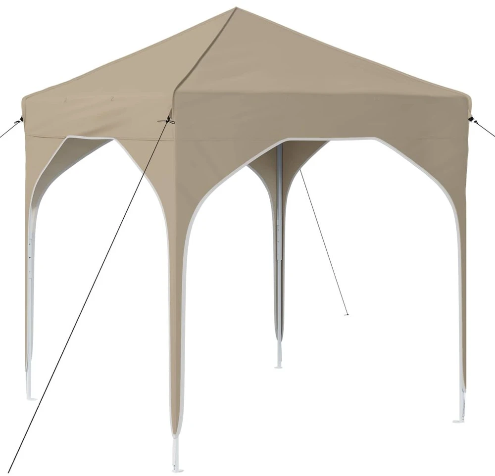 Pop-up šventinė palapinė 194 x 194 x 245 cm Kreminė